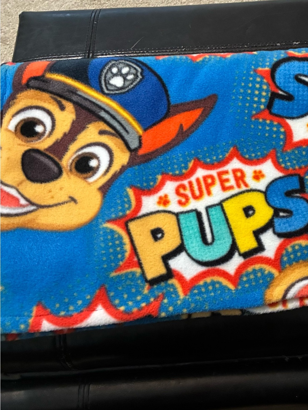 Paw Patrol Super Pups Blue Plush Throw Blanket